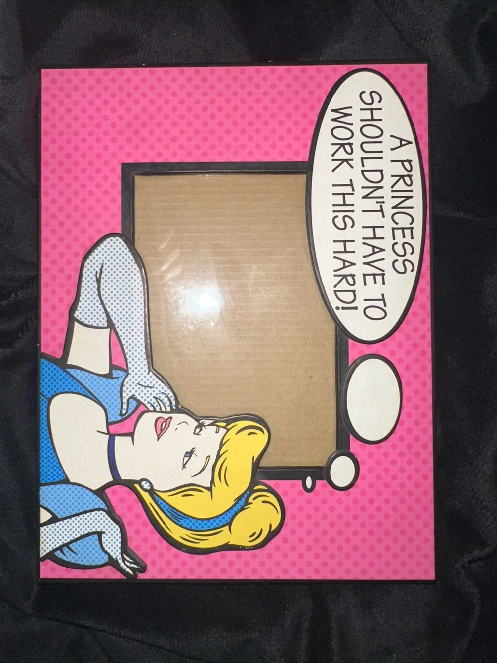 Vintage Disney Store Cinderella Pop Art Comic Photo Frame 3.5x5 Picture Frame